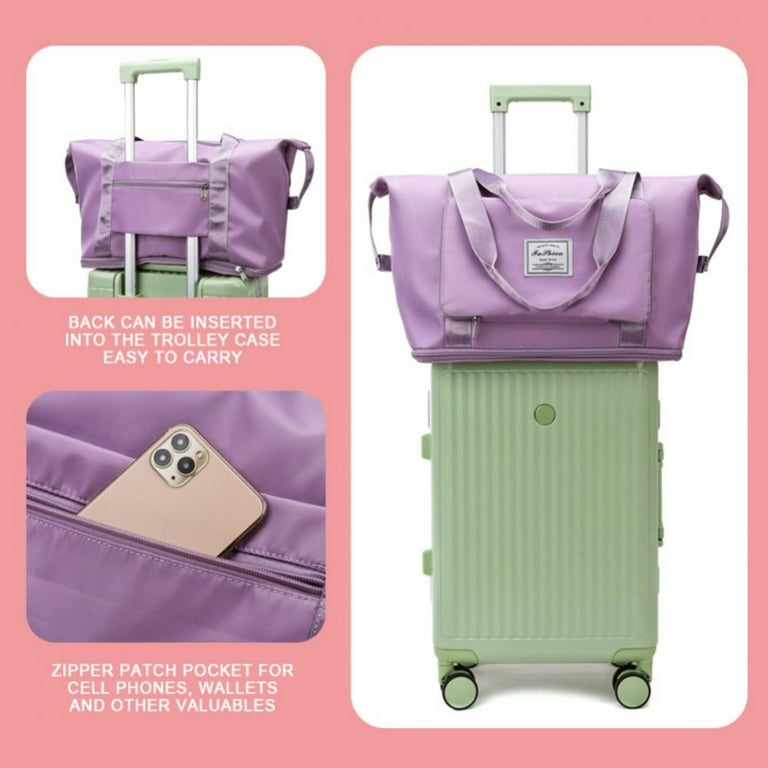 Ladies Foldable Travel Bag Hand-held Large-capacity Daisy Print Travel Waiting To Be Produced Poor Luggage Fitness Mummy Bag