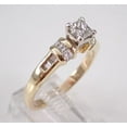 thumbnail image 2 of 1.50Ct Princess Cut Lab Created Diamond Solitaire Engagement Ring 14K Yellow Gold Plated, 2 of 3