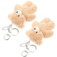 thumbnail image 4 of Shisuyan 2pcs Plush Bear Keychain Stuffed Animal Keychain Key Ring Backpack Bag Hanging Decor, 4 of 8
