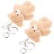 thumbnail image 4 of BRIGHTFUFU 2 piezas de peluche de llavero de peluche de llavero de llavero de llavero de llavero de llavero mochila decoración colgante, 4 of 7
