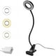 thumbnail image 1 of Lámpara de escritorio con clip de 7 W Lámpara de cama de mesa de lectura LED con adaptador de brillo Ajuste que cuida los ojos para la oficina y el hogar 360 ° Flexible Negro, 1 of 8