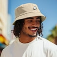 thumbnail image 4 of Dalix Ghost Cotton Bucket Hat Lightweight Outdoor Travel Beach Everyday Mens in Sesame Beige L Large, 4 of 5