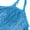 Blue, variant on Portable Reusable Grocery Bags Fruit and Vegetable Bag Washable Cotton Mesh String Organic Organizer Shopping Handbag Long Handle Net Tote
