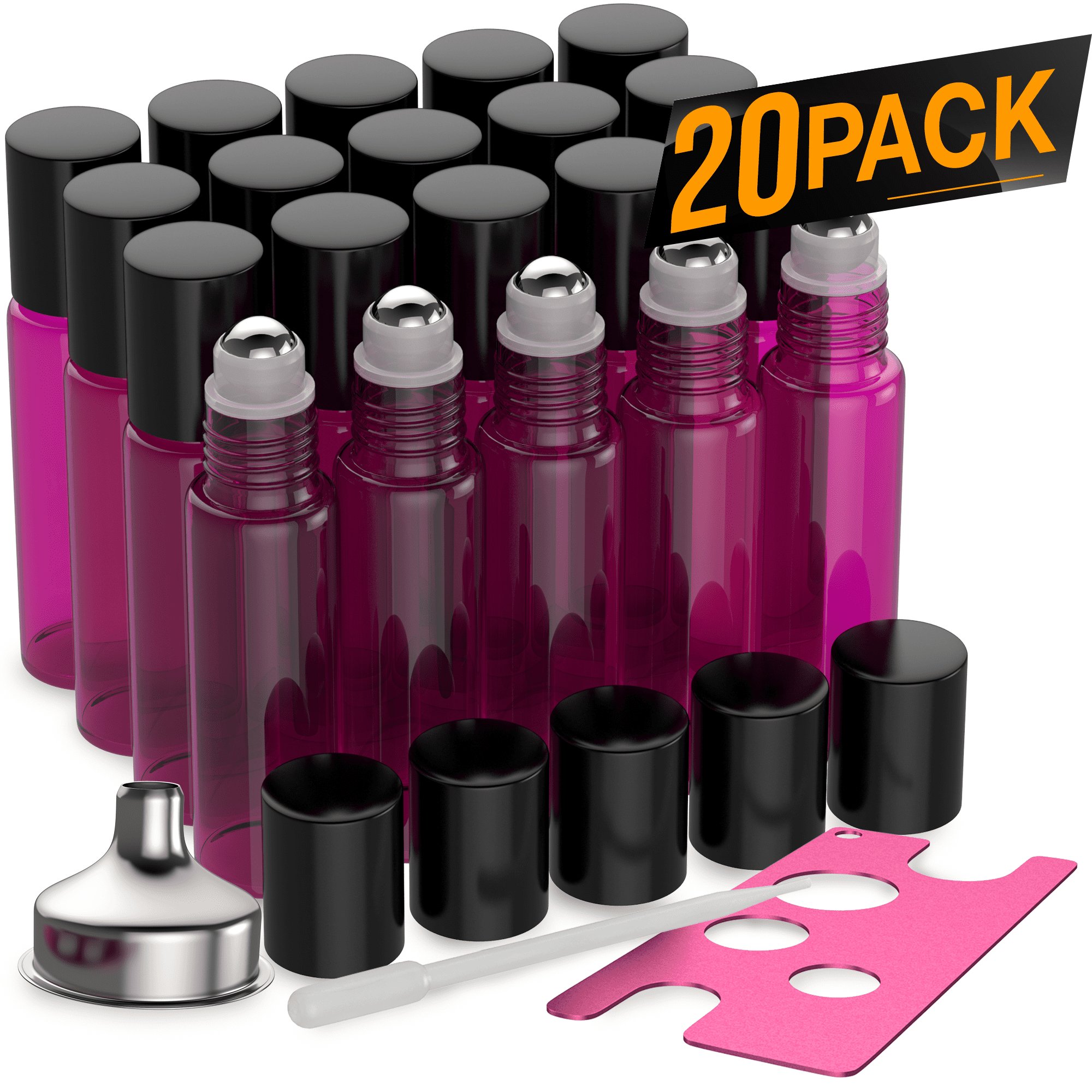1000pc/lot 5ML Essential Oil Roller Bottles With Stainless steel