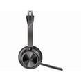 thumbnail image 3 of Poly Voyager Focus 2 Microsoft Teams Certified USBC-C Headset + USB-C/A Adapter - Microsoft Teams Certification - Google Assistant, Siri - Stereo - USB Type C - Wired/Wireless - Bluetooth, 3 of 6