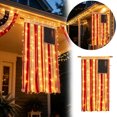 thumbnail image 2 of Illuminated Flagpole Banner with Built In LED Lights for Outdoor Display Heavy Duty Wind Home Garden Commercial Use, 2 of 6