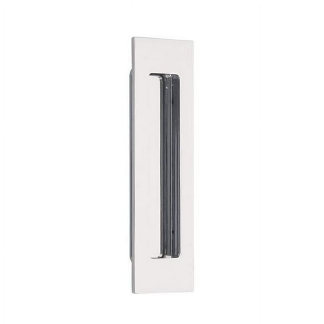Emtek 220306US26 6 in. Modern Rectangular Flush Pull, Bright Chrome
