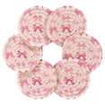 thumbnail image 3 of BZSMCE 6Pcs Drink Coasters With Holder 3.94Inch Pink Bowknot Pattern Creative Coil Coaster Coasters Colors Absorbent Coasters for Drinks Coasters Set Thicken Heat for Home Table, 3 of 7