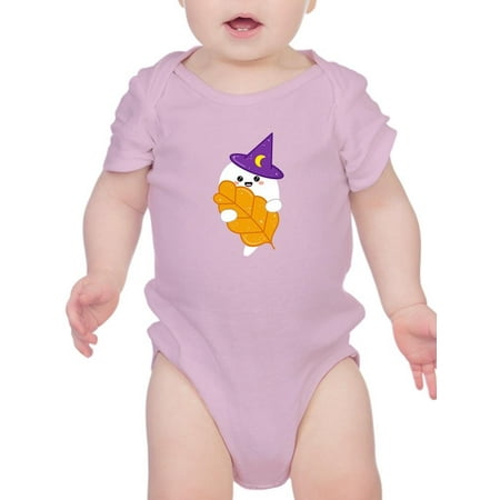 

Cute Little Ghost W Autumn Leaf Bodysuit Infant -Image by Shutterstock 18 Months