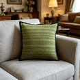 thumbnail image 5 of Off White Decorative Throw Pillow Covers, Boho Farmhouse Square Cushion, Cozy Soft Accent Pillows for Couch Sofa Bed Living Room Home Green, 5 of 5