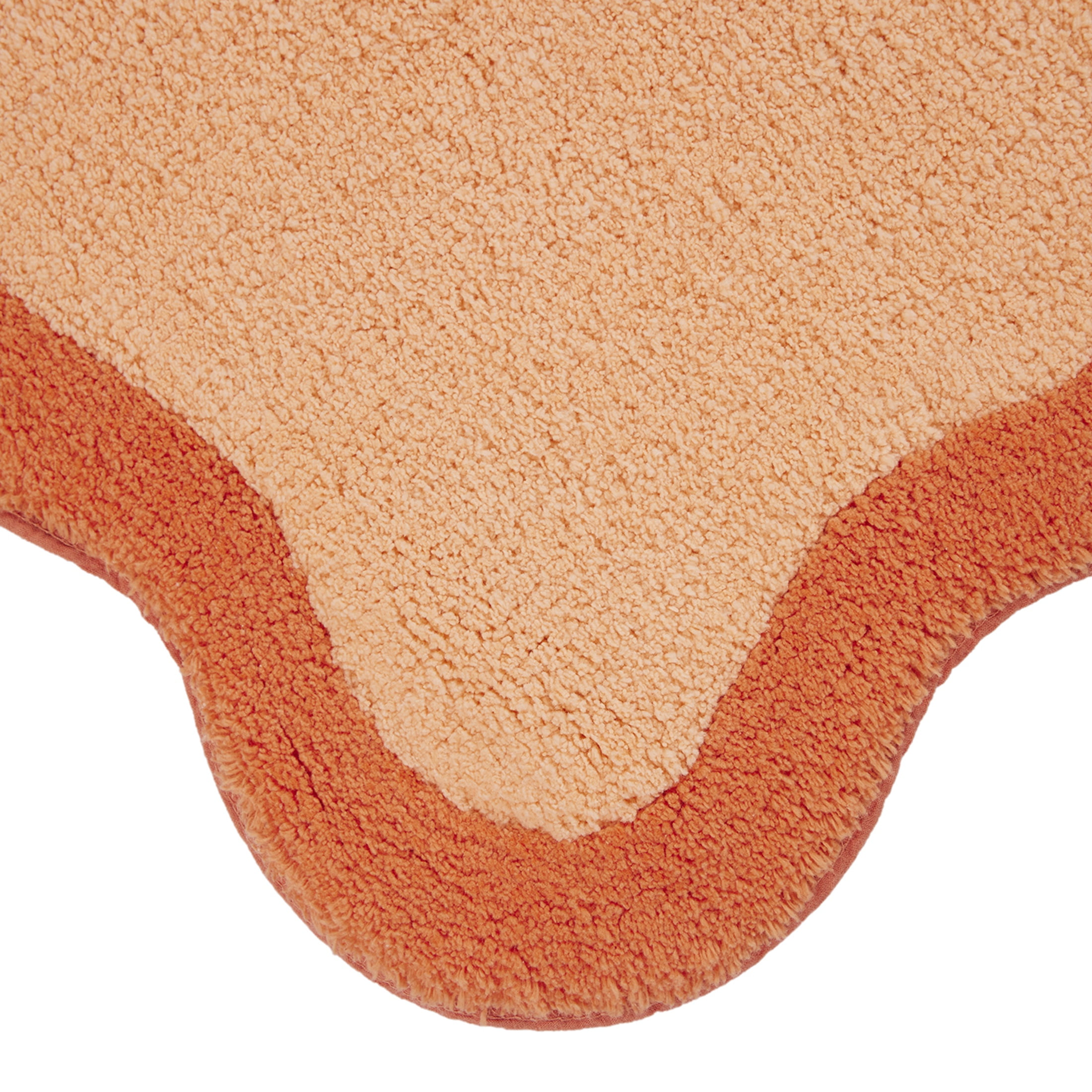 Mainstays by Becky G. & Alejandra 100% Cotton Scallop Bath Rug, Mimosa Light, 20" x 34"