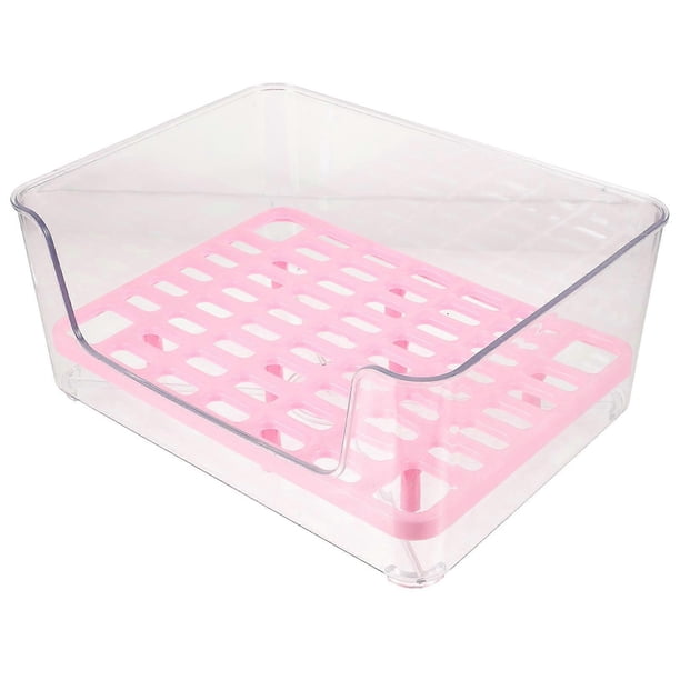 Rectangular Cat Litter Pan With Prevent Litter Spreading Feature For Indoor Use In Pink 30.3x23cm 1Pcs