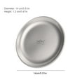 thumbnail image 2 of Yucurem 5.51" Portable Outdoor Camping Tableware, Ultralight Titanium Plate Dish Cookware for Backpacking Hiking Travelling Picnic BBQ, 2 of 8