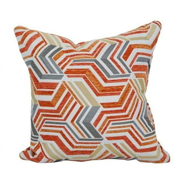 Blazing Needles 9910-S1-ID-149 17 in. Jacquard Throw Pillows with Inserts, Zucchini Tanger
