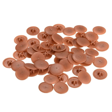 

Screw Cap Covers 120 Pack 16.7x4.3mm Plastic Screw Decoration Cover Red Brown