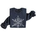thumbnail image 5 of DHFJKG Womens Sweatshirt Casual Snowflake Print Long Sleeve Crewneck Pullover Athletic New Year Holiday Festive Soft Tops, 5 of 5