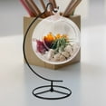 thumbnail image 2 of Soporte de exhibición de adorno, gancho colgante de hierro, estante para colgar planta de aire de globo de cristal, 2 of 5