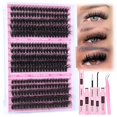 thumbnail image 1 of Kit de extensión de pestañas Focipeysa Fluffy Lash 70D 80D 90D 10-18 mm, 1 of 8