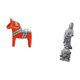 thumbnail image 5 of Escultura Coleccionable De Caballo Dalecarlian Sueco Para Estantería, Entrada O Vitrina. También Disponible Como Estatua Budista De Piedra Guan Yin China, Ideal Para Decoración Feng Shui En, 5 of 8