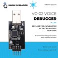 thumbnail image 4 of VC-02 Voice Debugger AI Intelligent Offline Voice Module, Speech Recognition Control, 4 of 5