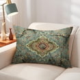 thumbnail image 4 of Boho Pillow Covers 12x20 Inch, Persian Carpet Green Vintage Throw Pillow Cover Antique Ethnic Decorative Green Pillow Cases Home Decor Linen Pillowcase, 4 of 6