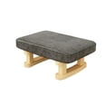 thumbnail image 1 of Small Stool Detachable Washable Replacement Rectangular Nonslip Heavy Chair Durable Anti-skid Duty Breathable Living Room Chair Shoe Bench Type 1 Grey, 1 of 9