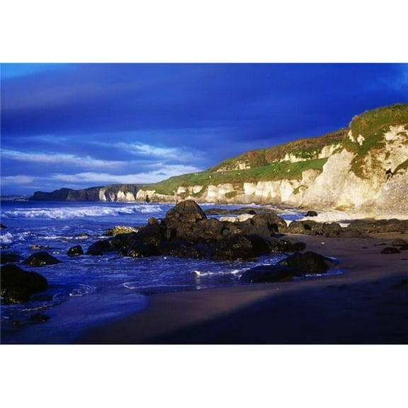 White Rocks Strand County Antrim Ireland - Seascape Poster Print by Gareth McCormack, 18 x 12