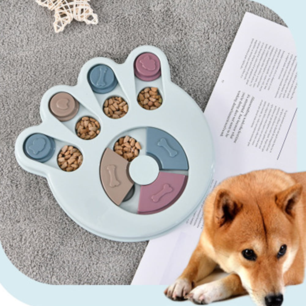 Interattivo Treat Dispenser Puzzle Dog Toy per Cani Alimentatore Lento Pet Bowl Dog Training Games Feeder con Antiscivolo per Puppy Pet Rosa Linseray Dog Puzzle Giocattolo 