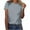 Gray, variant on Summer Tops for Women Short Sleeve Creweneck Comfy Fitting Basic Tees Dailywear Plain Tshirt