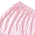 thumbnail image 5 of Pijama de satén sedoso a rayas para mujer, camiseta de manga corta con pantalones cortos, conjunto de pijama, camisa con botones, ropa de dormir sedosa, 5 of 5