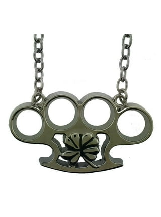 Brass Knuckles Collectible Vintage Chrome Pendent Duster Biker