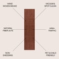 thumbnail image 3 of JONATHAN Y NATURAL FIBER 2 x 8 Runner Rug, Pata Hand Woven Chunky Jute - Terracotta, NRF102F-28, 3 of 8