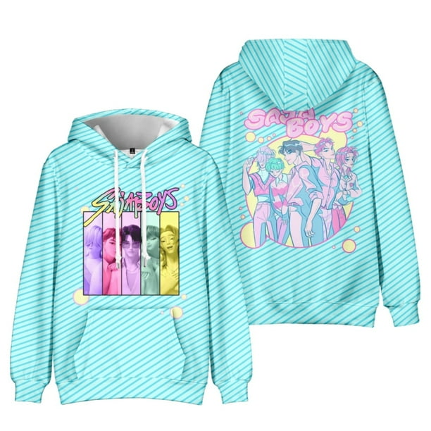 Moonsky Sudadera con capucha de moda para mujer de la cantante pop Dem/0n HUNTR/X con jersey corto, suave y cómoda, top de manga larga para uso informal en primavera, otoño e invierno. (Cian S)