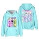 thumbnail image 1 of Moonsky Sudadera con capucha de moda para mujer de la cantante pop Dem/0n HUNTR/X con jersey corto, suave y cómoda, top de manga larga para uso informal en primavera, otoño e invierno. (Cian S), 1 of 4