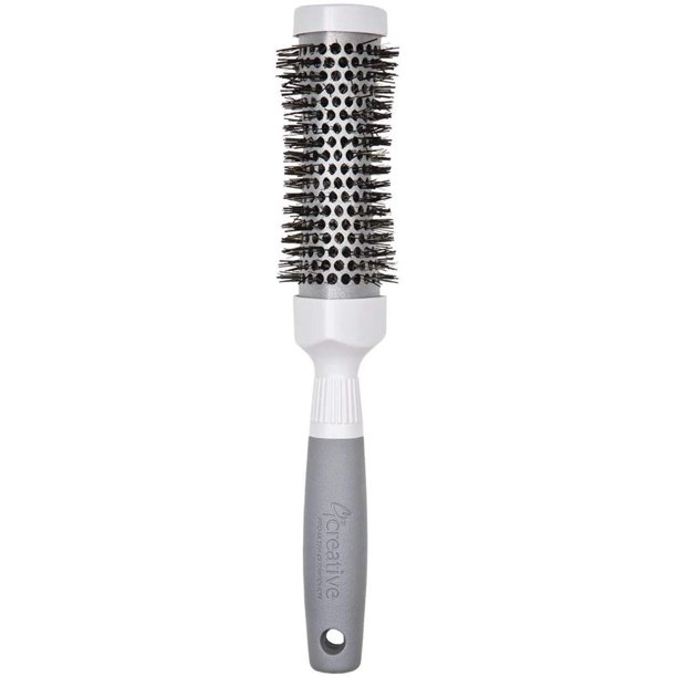 Cepillos para el cabello creativos Triangle Curve Silver Nano CR50TC Pequeño 1.5 "" 1 onza