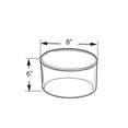 thumbnail image 2 of Clear Acrylic Cylinder Display, Plastic Round Container and Riser, 8"W x 6"H, 2 of 3