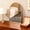 Gold, variant on Golden Metal Mirror  Table Desk Arch Makeup Bathroom Mirror Rotation Framed Standing Mirrors 90?Adjustable Room Decor for Living Room,Bedroom,Tabletop