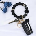 thumbnail image 3 of Soda Candy Silicone Beaded Keychain Wristlet Key Ring Bracelet Cute Car Key Chain Holder for Women, 3 of 6