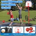 thumbnail image 4 of Huge Wave 2 in 1 Basketball Hoop for Boys, Kids Basketball Hoop & Punching Bag Indoor Outdoor, with Boxing Gloves, Toddler Sports Toys Gifts for Kids Ages 4-12, 4 of 8