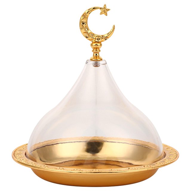 Abbracc Cake Stand with Dome Cover Serving with Lid Cupcake Stand Plate for Birthday