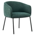 thumbnail image 6 of VKNOW Boucle Barrel Accent Chair for Living Room Bedroom Dining Room, Upholstered, Modern (Green), 6 of 7