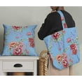 thumbnail image 5 of Soimoi Silk Fabric Leaves & Peony Floral Fabric Prints by Yard 42 Inch Wide, 5 of 5
