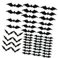 thumbnail image 5 of Flying Bat Clings Waterproof Adhesive PVC Stickers Realistic Bat Wall Decals Halloween Decoration for Home Decoration, 5 of 8