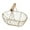 White+Beige Handel, variant on Wedding Flower Girl Baskets Small Rustic Flower Basket Wedding Metal Basket with Handle Farmhouse Tiny Petal Fruit Bread Basket for Wedding Home Decor