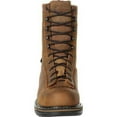 thumbnail image 4 of ROCKY WORK Men's 8" IronClad Steel Toe Waterproof Work Boot Brown - FQ0006698, 4 of 7