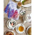 thumbnail image 4 of Purple Leaves Kitchen Dish Towels for Drying Dishes Set of 3, Spring Summer Botanical Farmhouse Modern Art Waffle Weave Microfiber Hand Tea Bathroom Towels Quick Dry & Absorbent Towel 15.7x23.6, 4 of 7