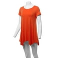 thumbnail image 5 of SSOULM INCH & FIT Women's Round Neck Short Sleeve Asymmetrical Hem Tunic Tank Top. Made in U.S.A, 5 of 5
