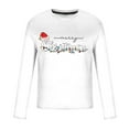 thumbnail image 3 of Brondbend Clothing for Men Christmas Nice Shirts for Men Long Sleeves Crewneck Pullover Print Leisure Blouse Loose Fit Vacation Clothes White, 3 of 4