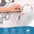 thumbnail image 3 of Coolnut Cute Love Heart Bear Windows Valance Curtains, Double Layer Short Blackout Window Topper Treatment for Bathroom,Kitchen,Living Room,Cafe Decor,54x18Inch,only 1 Panel, 3 of 6