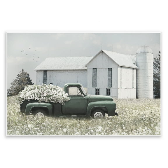 Stupell Industries Rustic Barn & Truck Plants & Flowers Photography Unframed Art Print Wall Art, 15 x 10